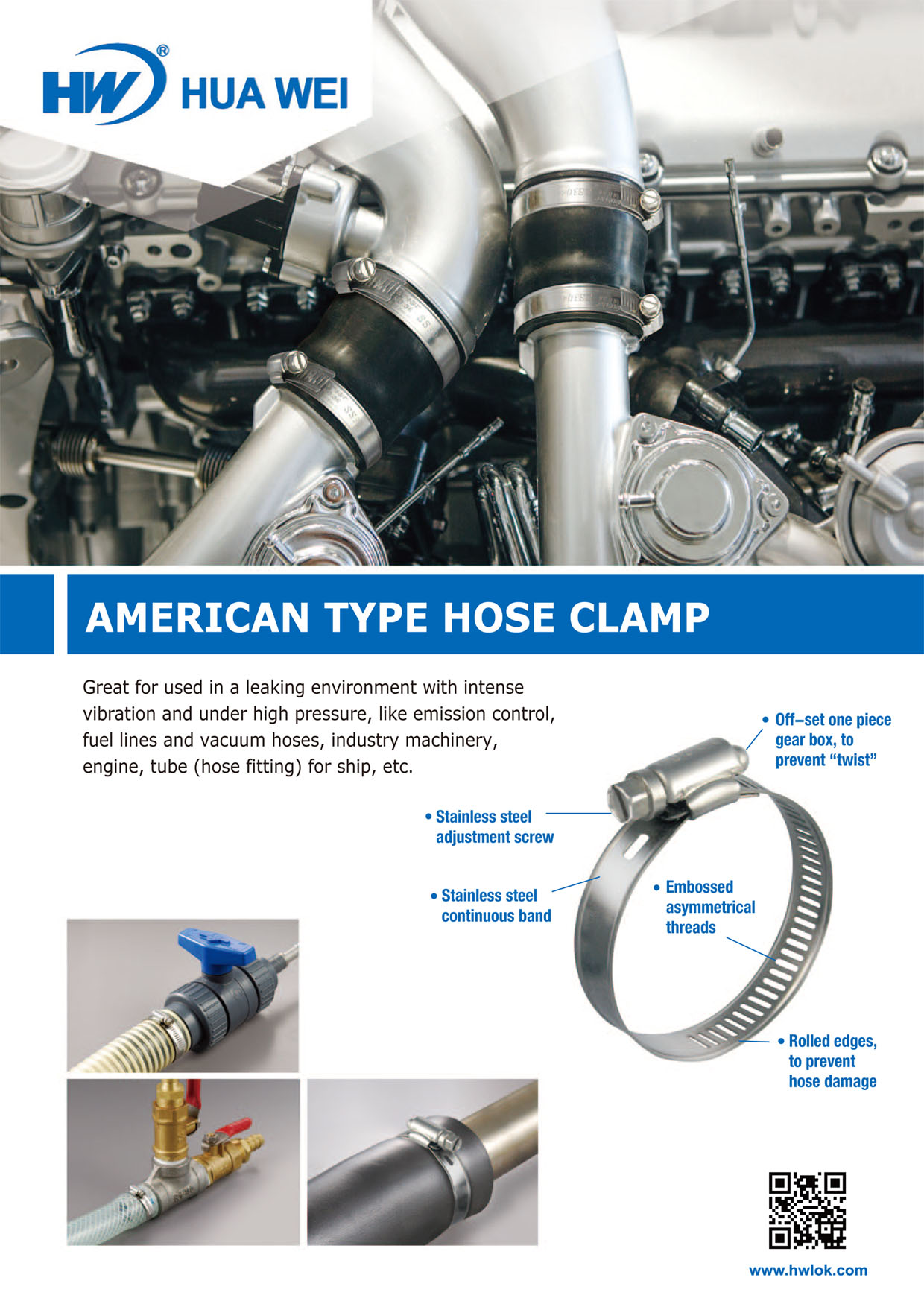 American Type Hose Clamp DM